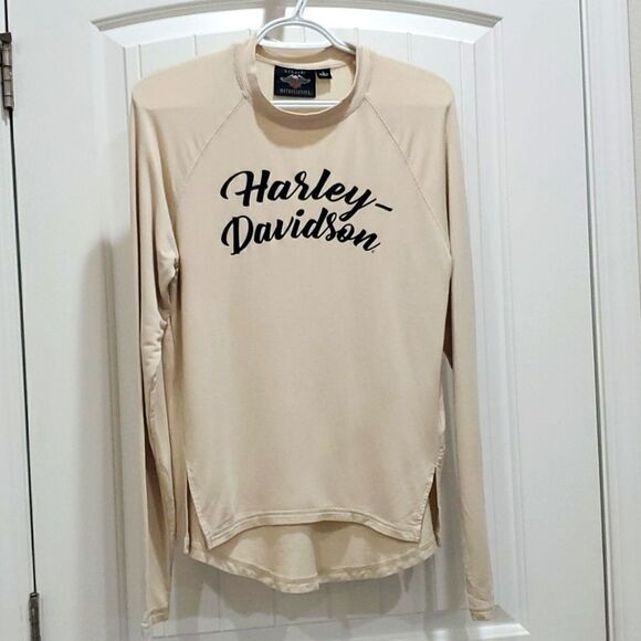 Harley Davidson Women’s Long Sleeve,  high-low buttersoft tshirt, size Small - Picture 1 of 6